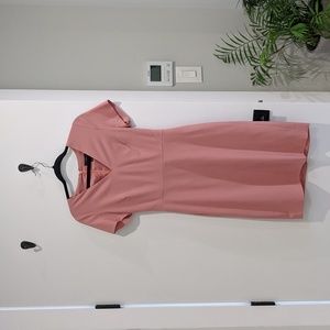 Wool JCrew sheath dress with sleeves in blush color- size 2
